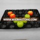 Plastic black fresh fruit packing tray